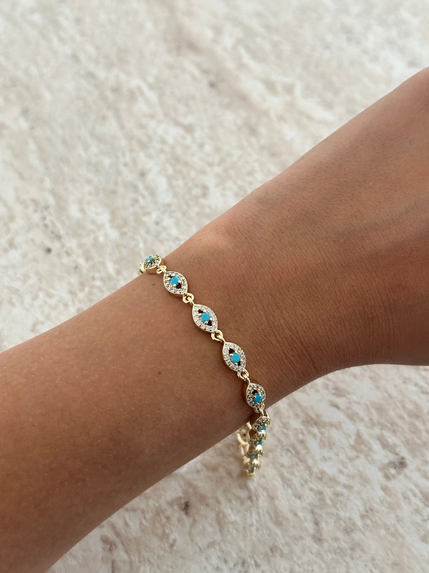 Mavi Göz VIP Kaplama Kadın Bileklik