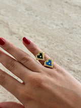 Kalp Serçe Parmak Yüzüğü