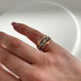 3'Lü Spinelli Kemik Ayarlanabilir Kadın Yüzük