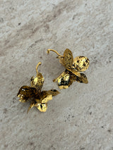 Bronz Çiçek Kadın Küpe