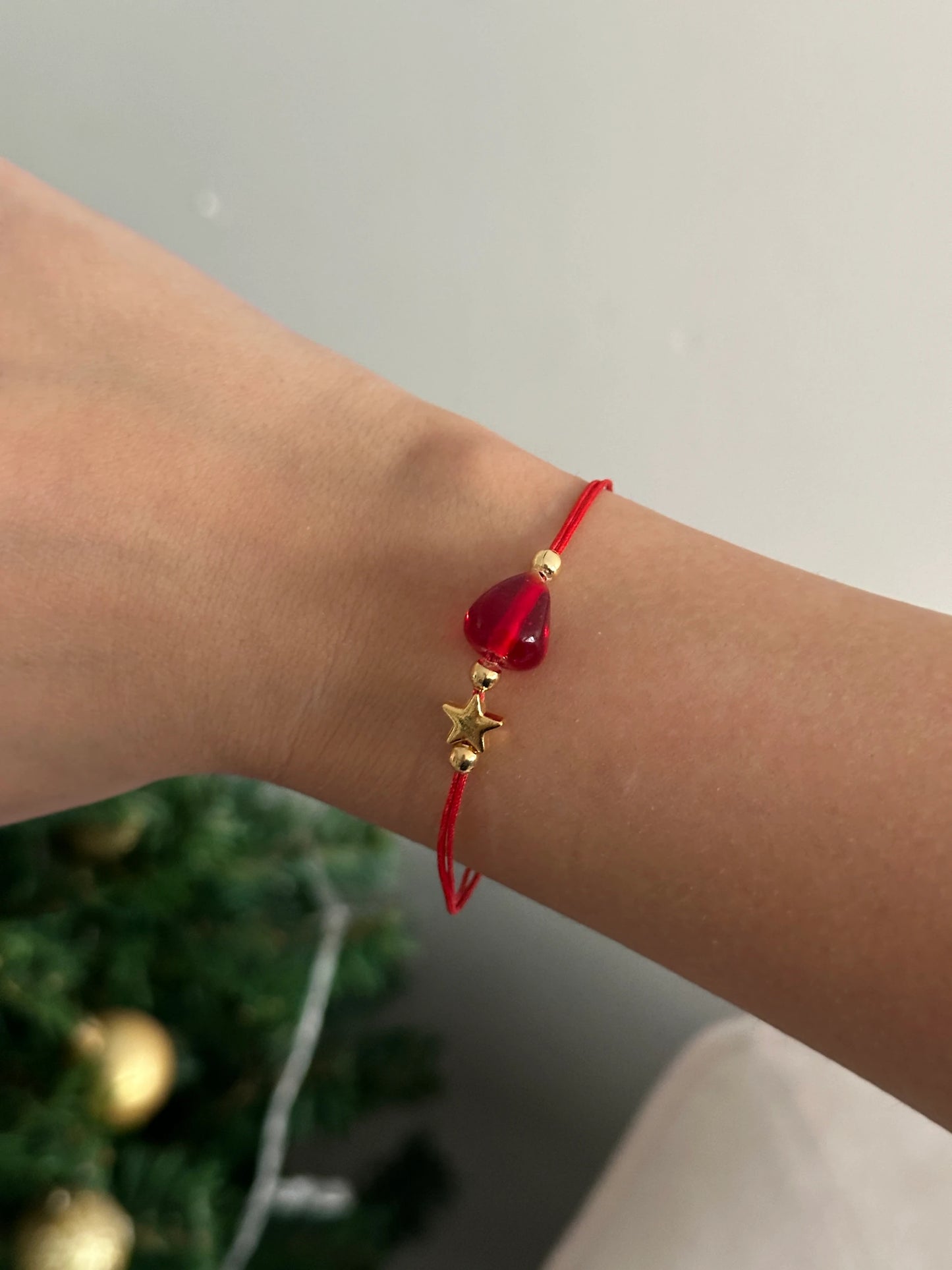 Nar Murano Cam Boncuk Yılbaşı Şans Bilekliği