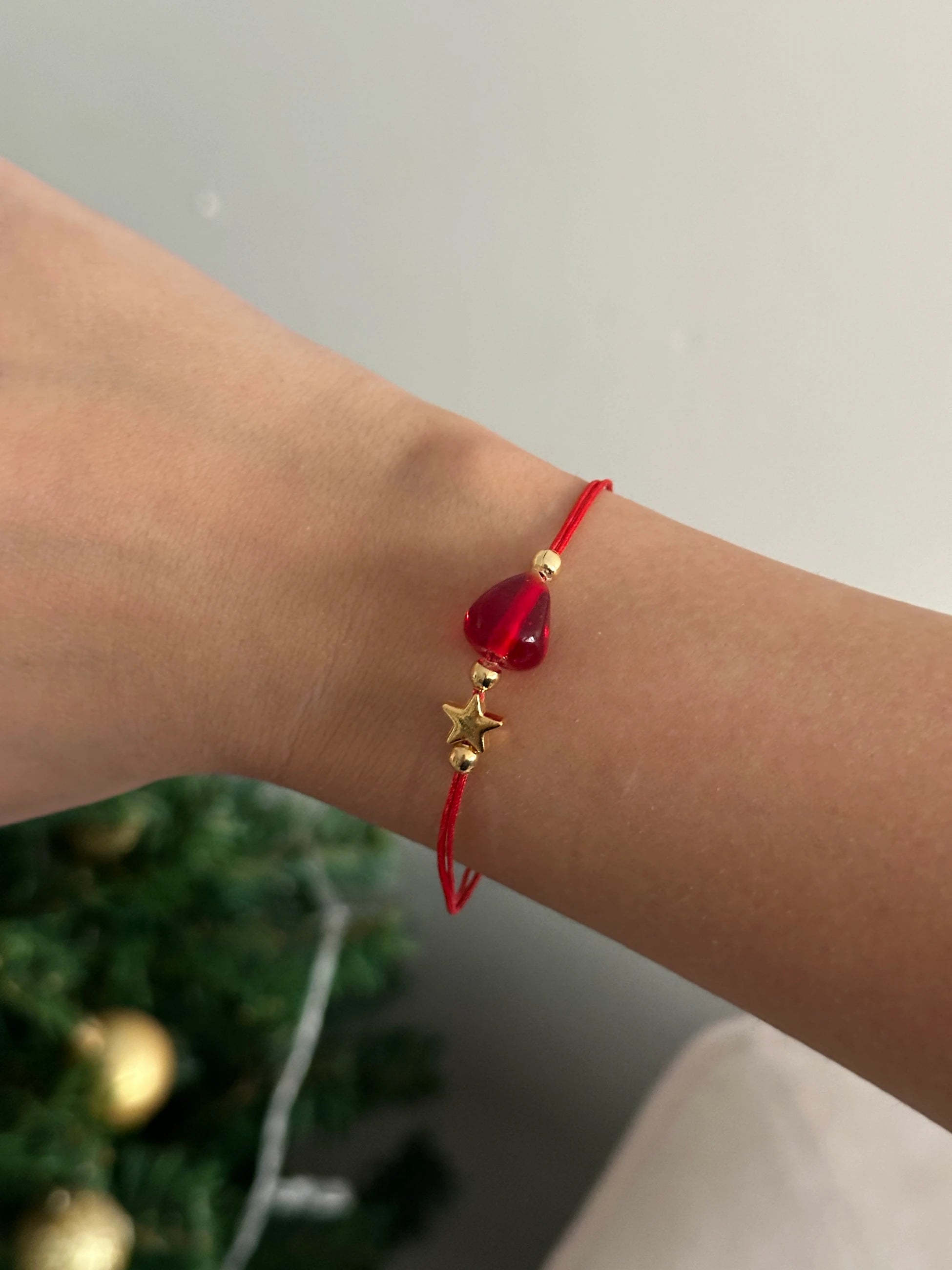 Nar Murano Cam Boncuk Yılbaşı Şans Bilekliği