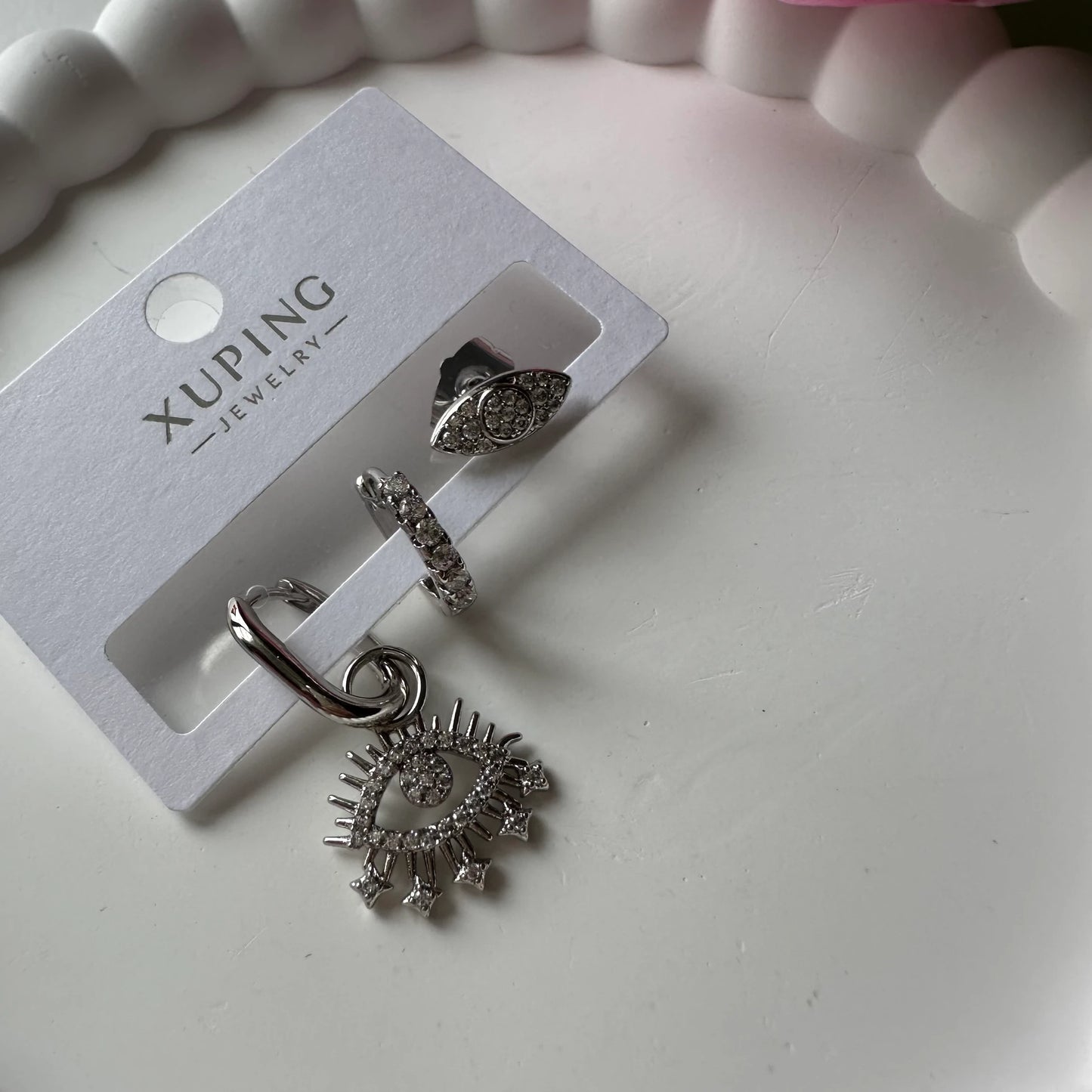 Göz Zirkon Set Küpe