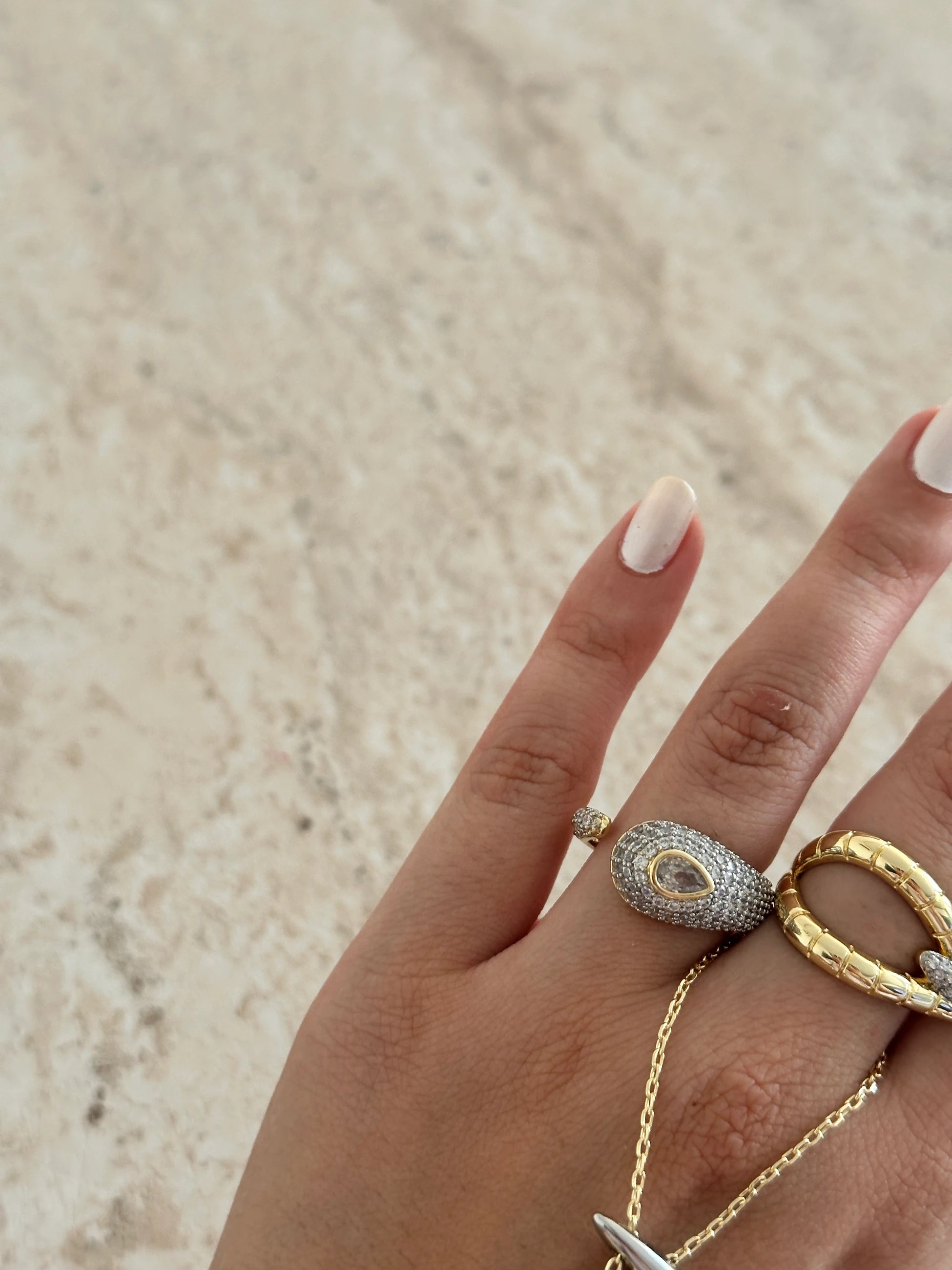 Zirkon Yılan Başı Kadın Yüzük