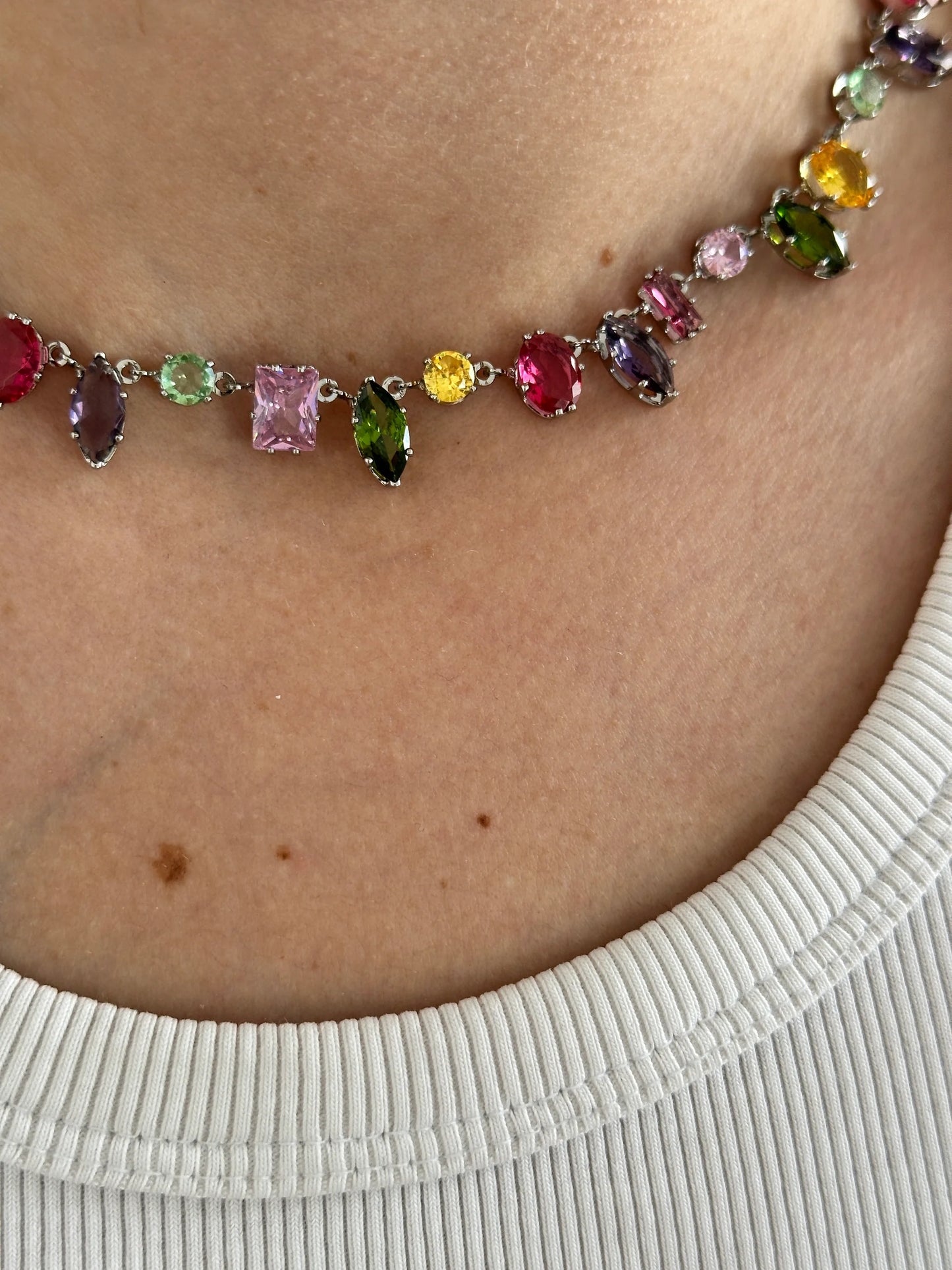 Tasarım Taş Kadın Choker Kolye