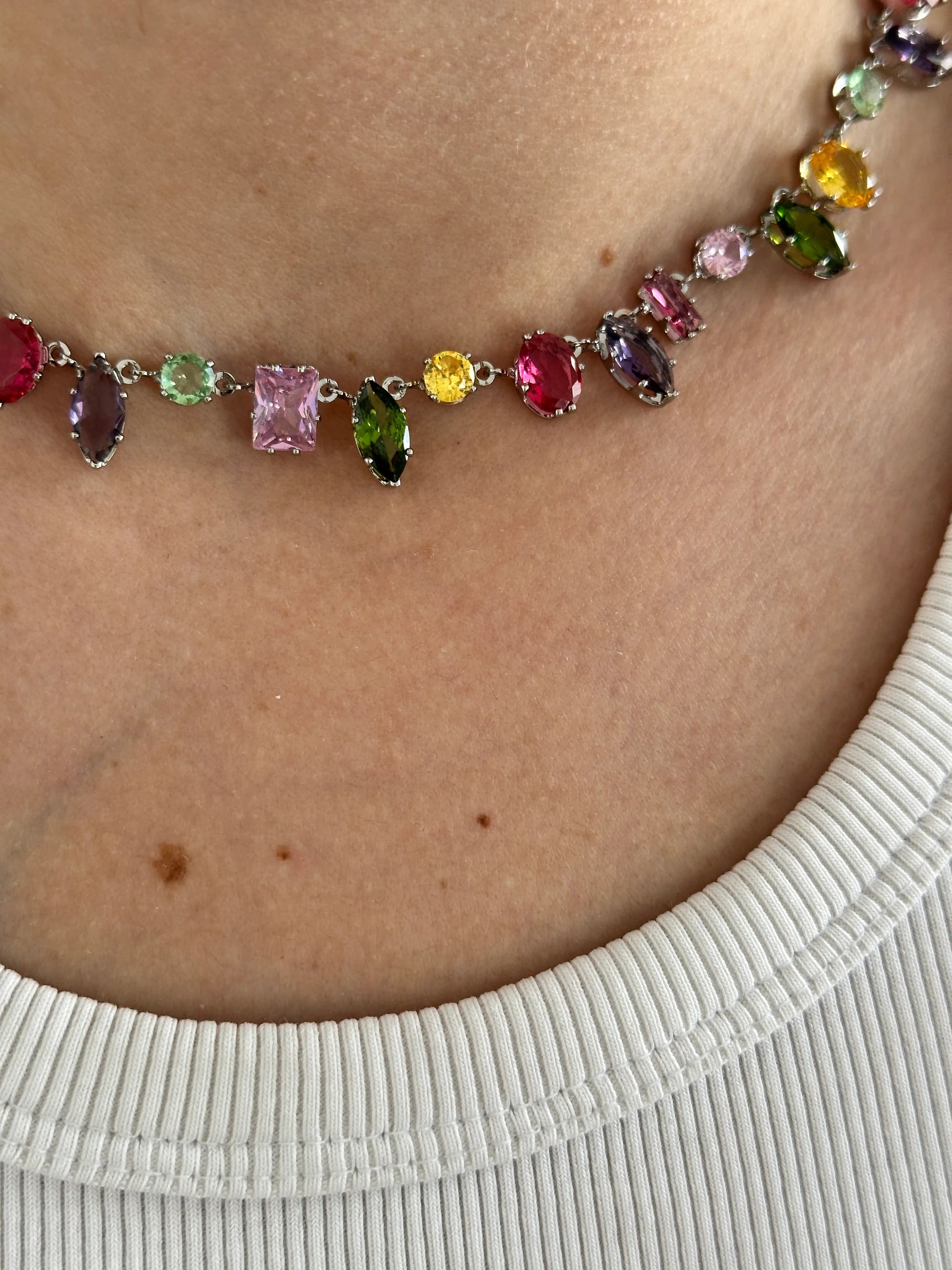 Tasarım Taş Kadın Choker Kolye