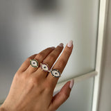 Renkli Göz Kadın Yüzük