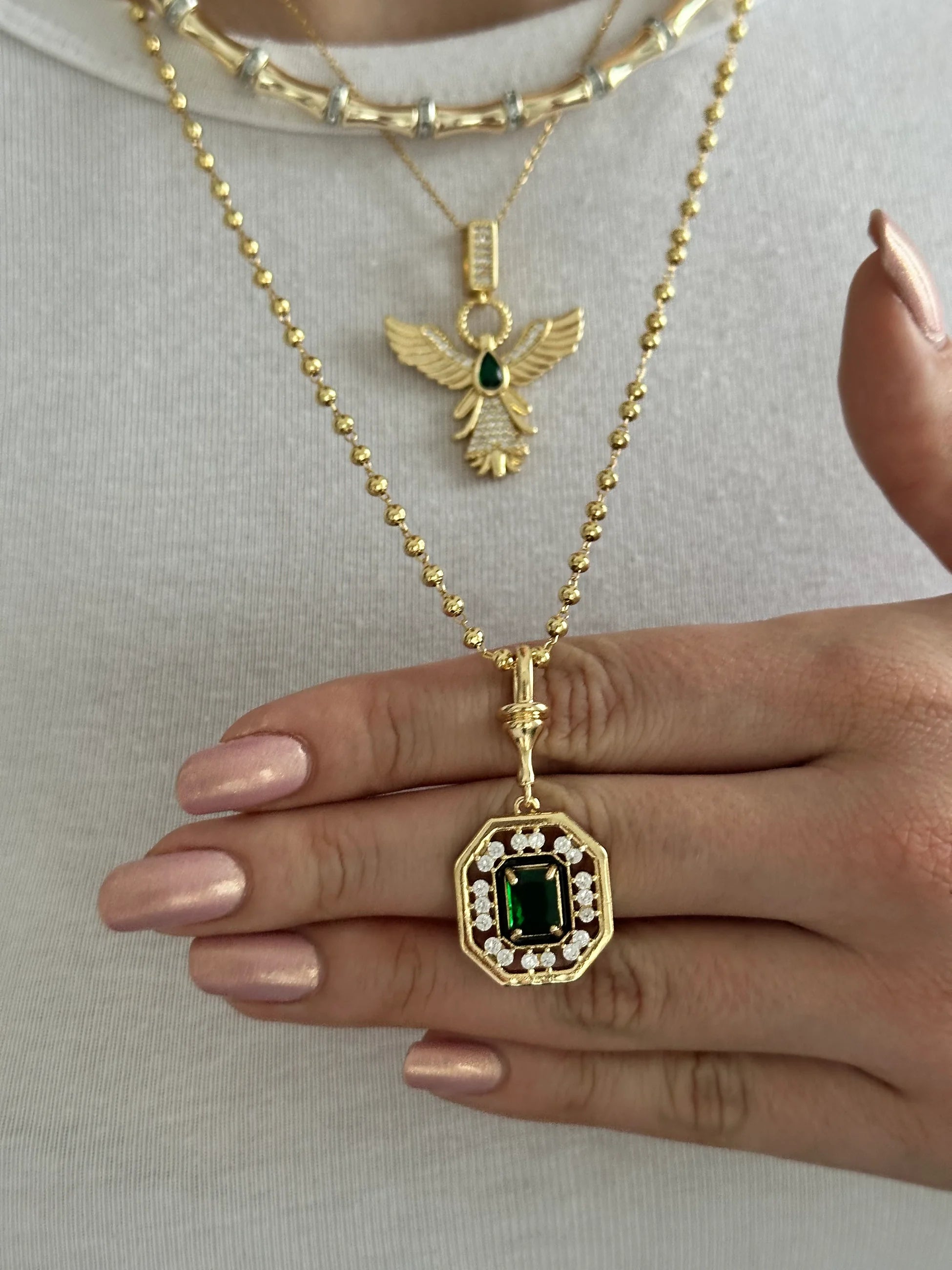 Serenay Yeşil Taş Kadın Kolye