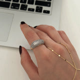 Zirkon Taş Tasarım Kadın Yüzük 01