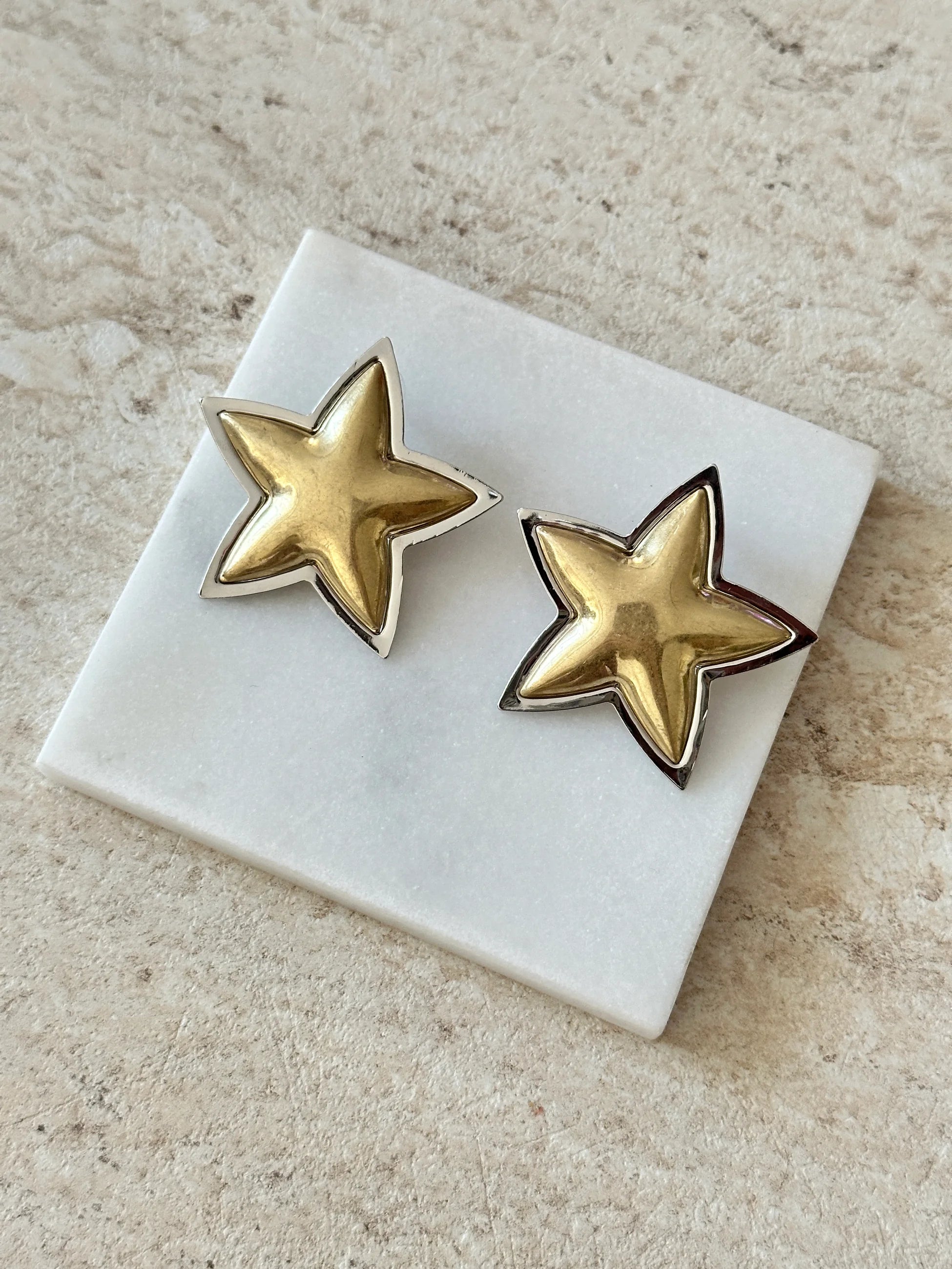 Yıldız Bronz Gold Kadın Küpe