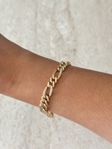 Zirkon Zincir Parça Altın Kaplama Kadın Bileklik