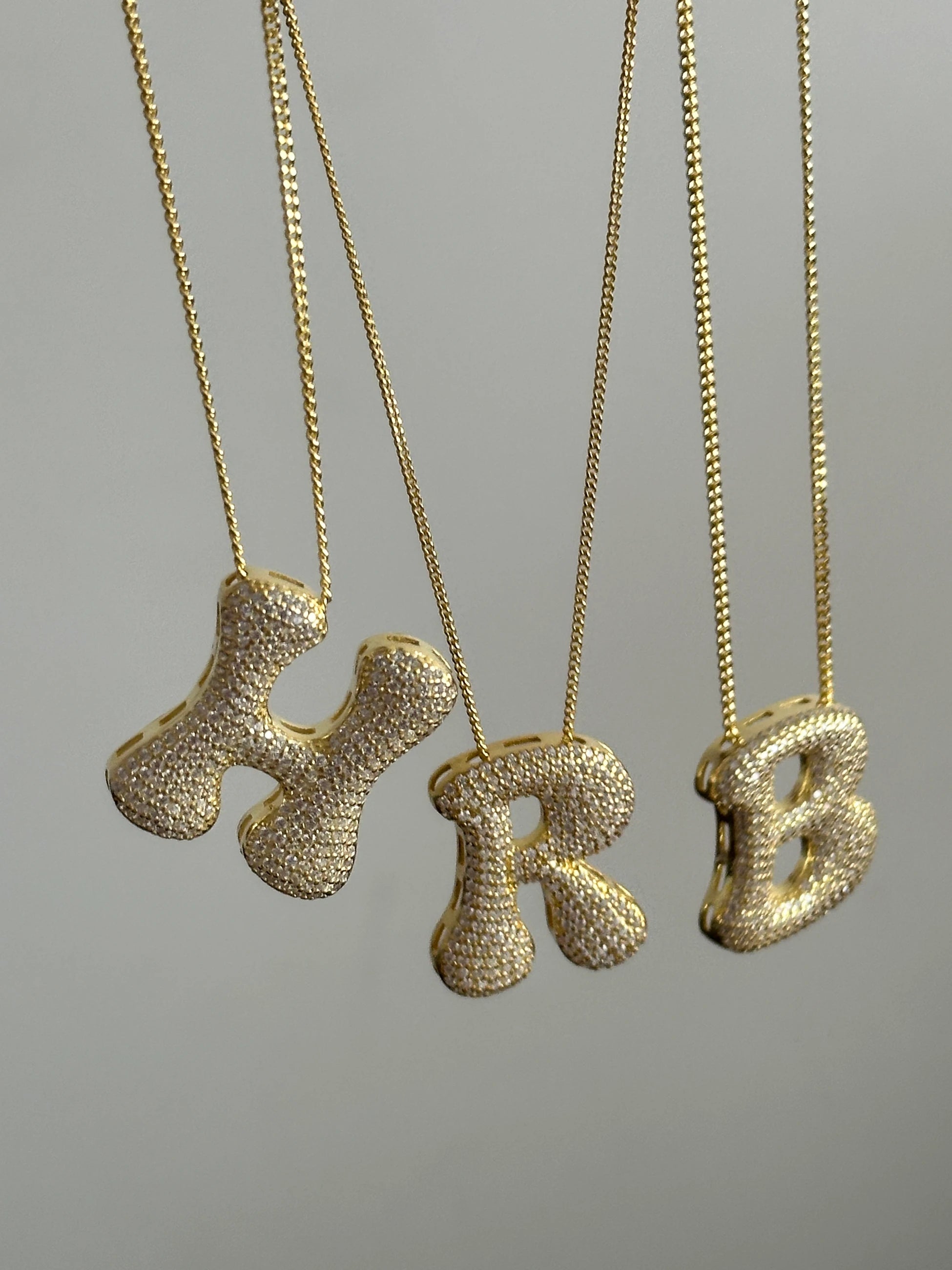 Hailey Harf 925 Ayar Gümüş Kadın Kolye