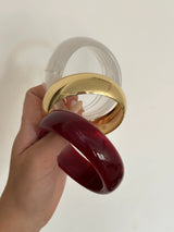 3'Lü Beyaz Bordo Kadın Kemik Bilezik