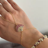 Deniz Kabuğu Zirkon Taş Kadın Şahmeran