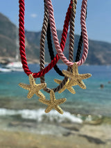 Deniz Yıldızı İnce Halat İp Kolye