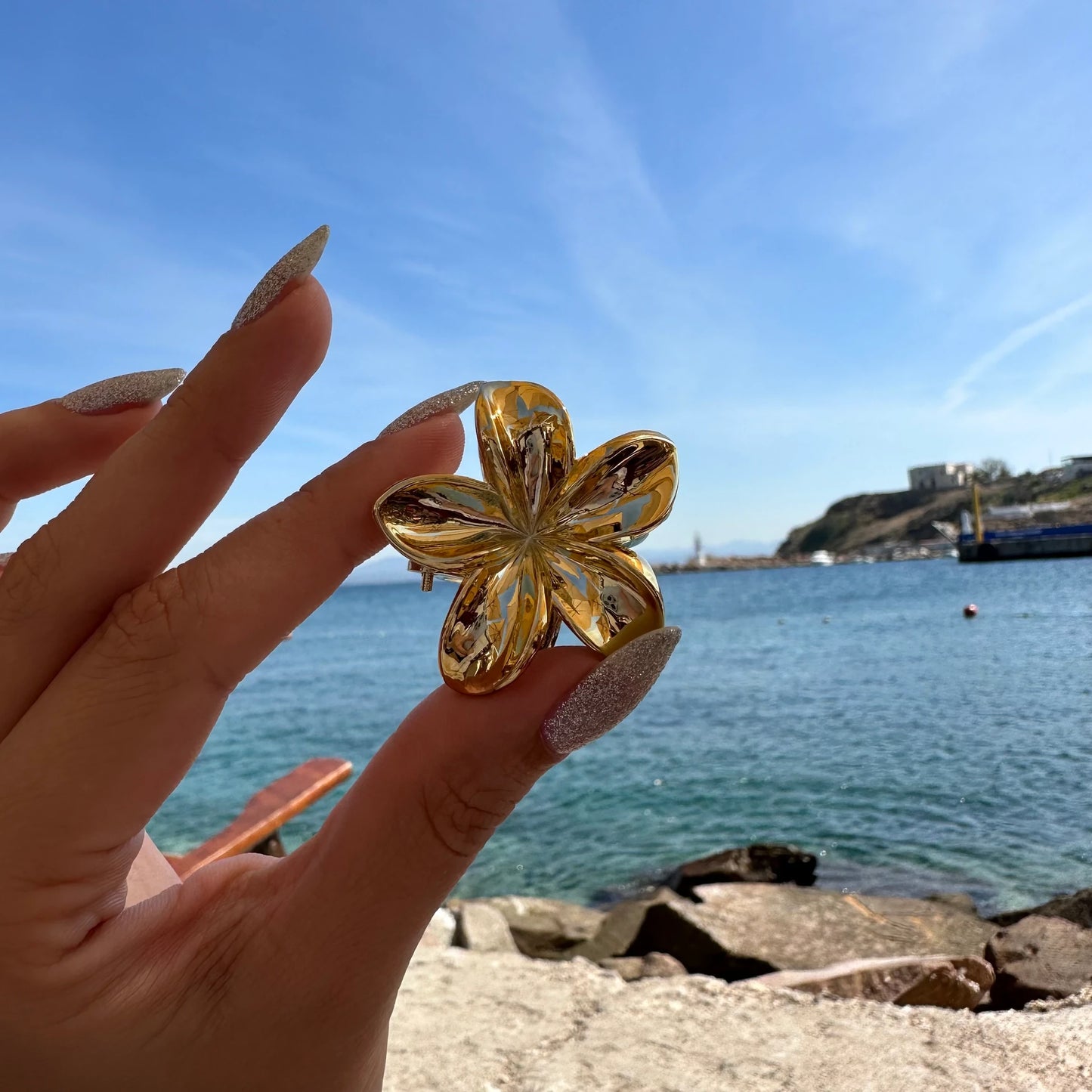 Mini Boy Gold&Gümüş Aloha Kadın Toka