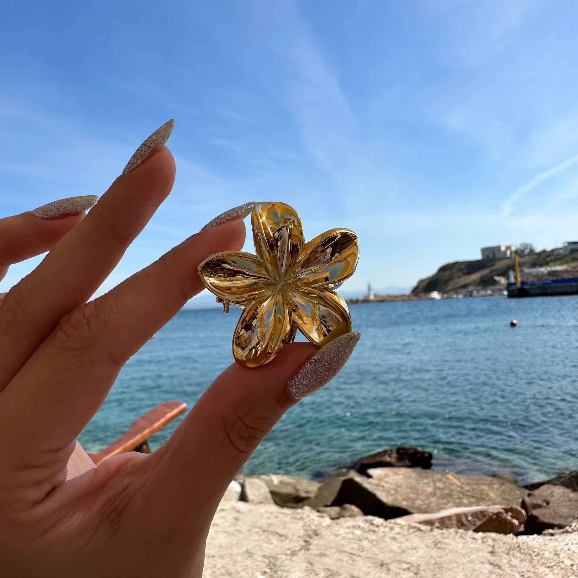 Mini Boy Gold&Gümüş Aloha Kadın Toka