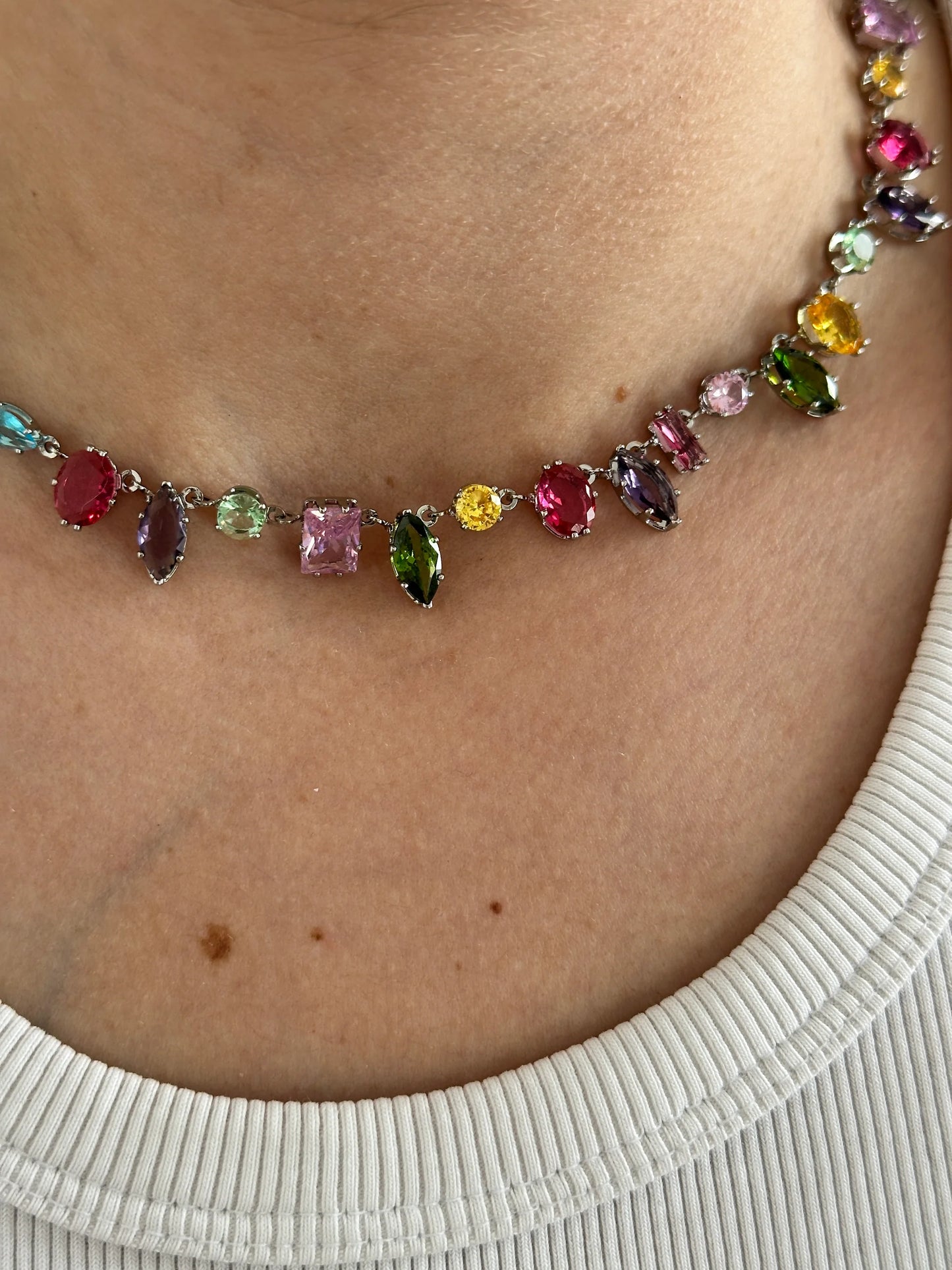 Tasarım Taş Kadın Choker Kolye