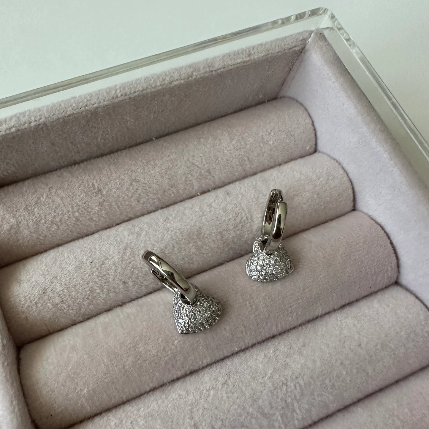 Mini Zirkon Kalp Küpe