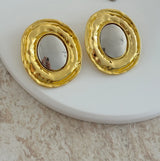 Gold & Gümüş Egg Kadın Küpe