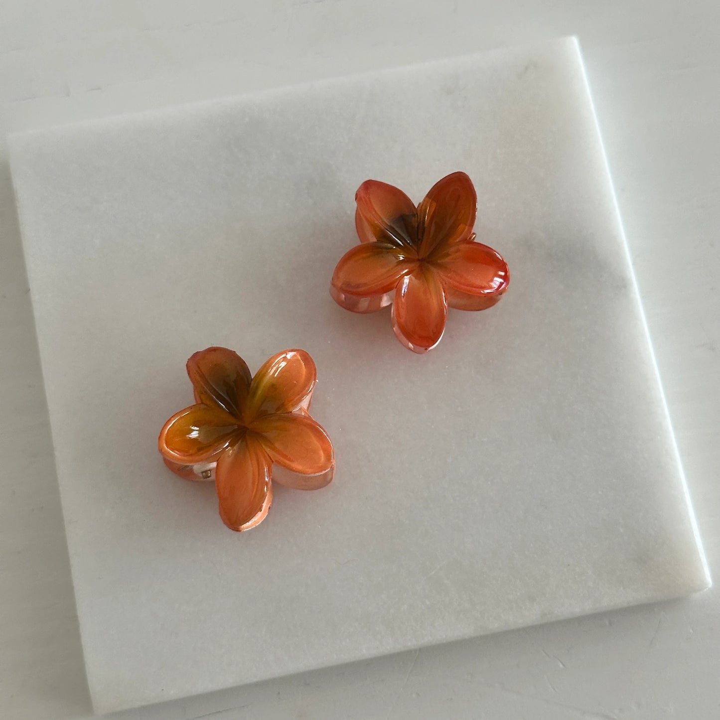 İkili Mini Aloha Toka (turuncu&yeşil)