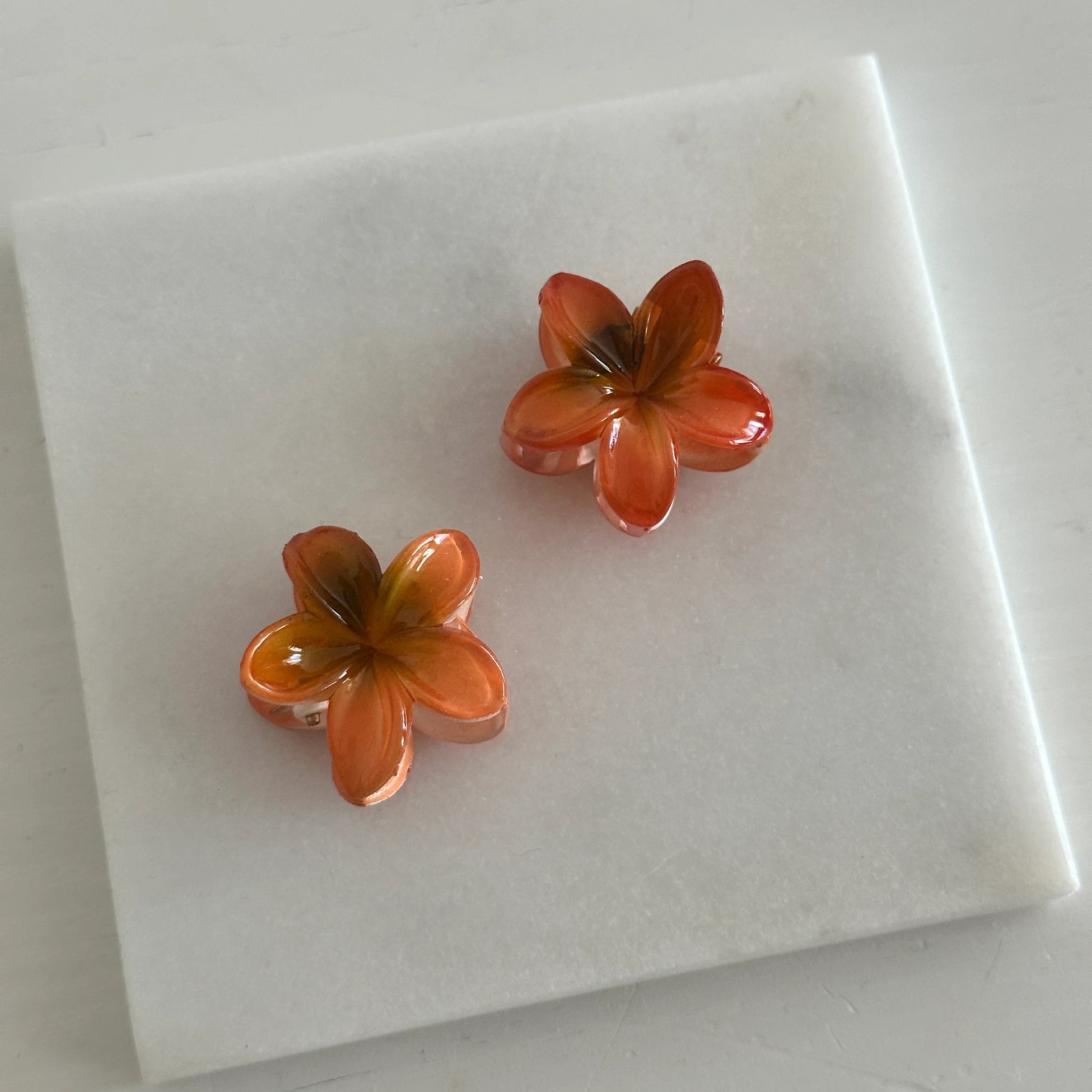 İkili Mini Aloha Toka (turuncu&yeşil)