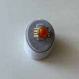 Turuncu Taş Çelik Yüzük