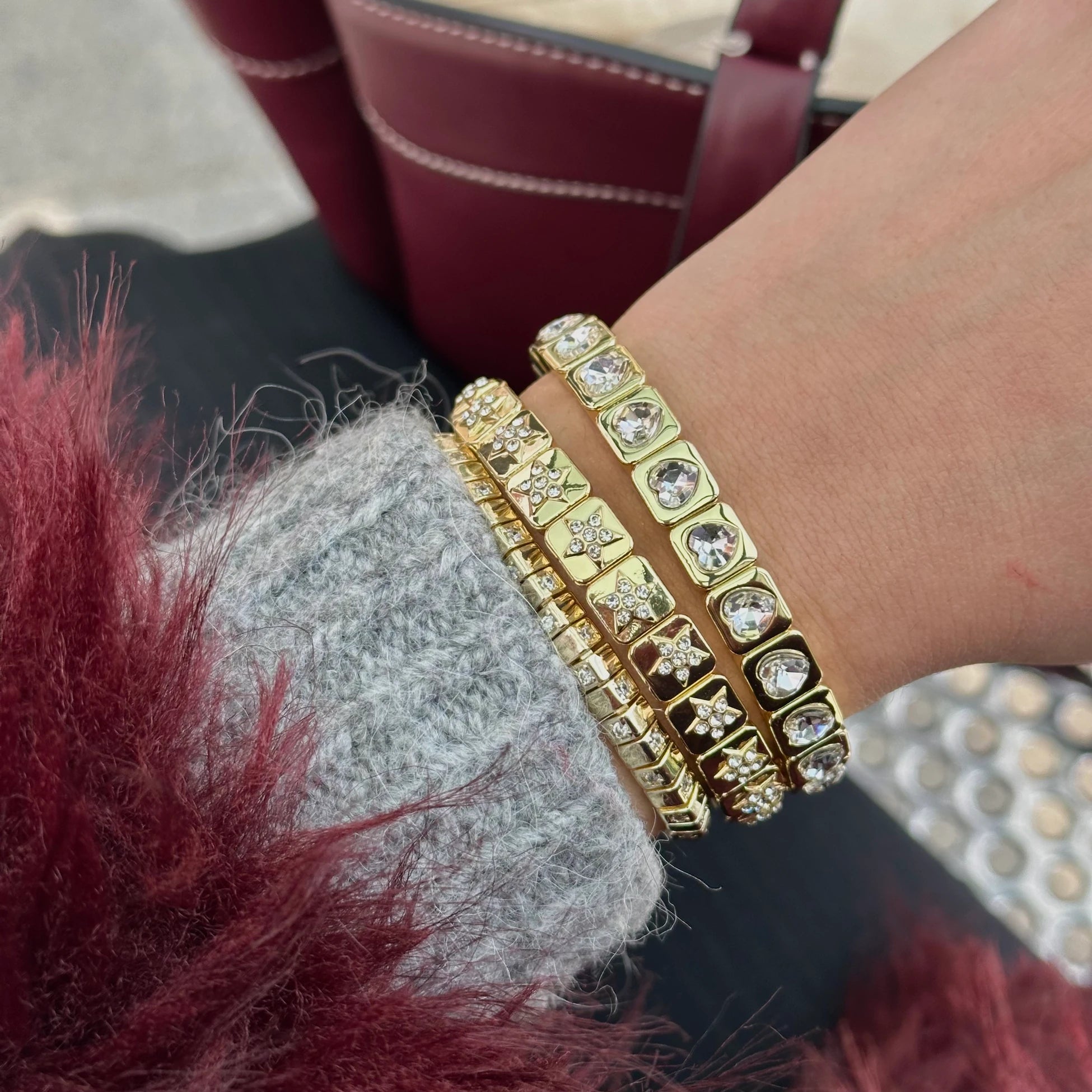 Kalp Baget Elastik Bileklik