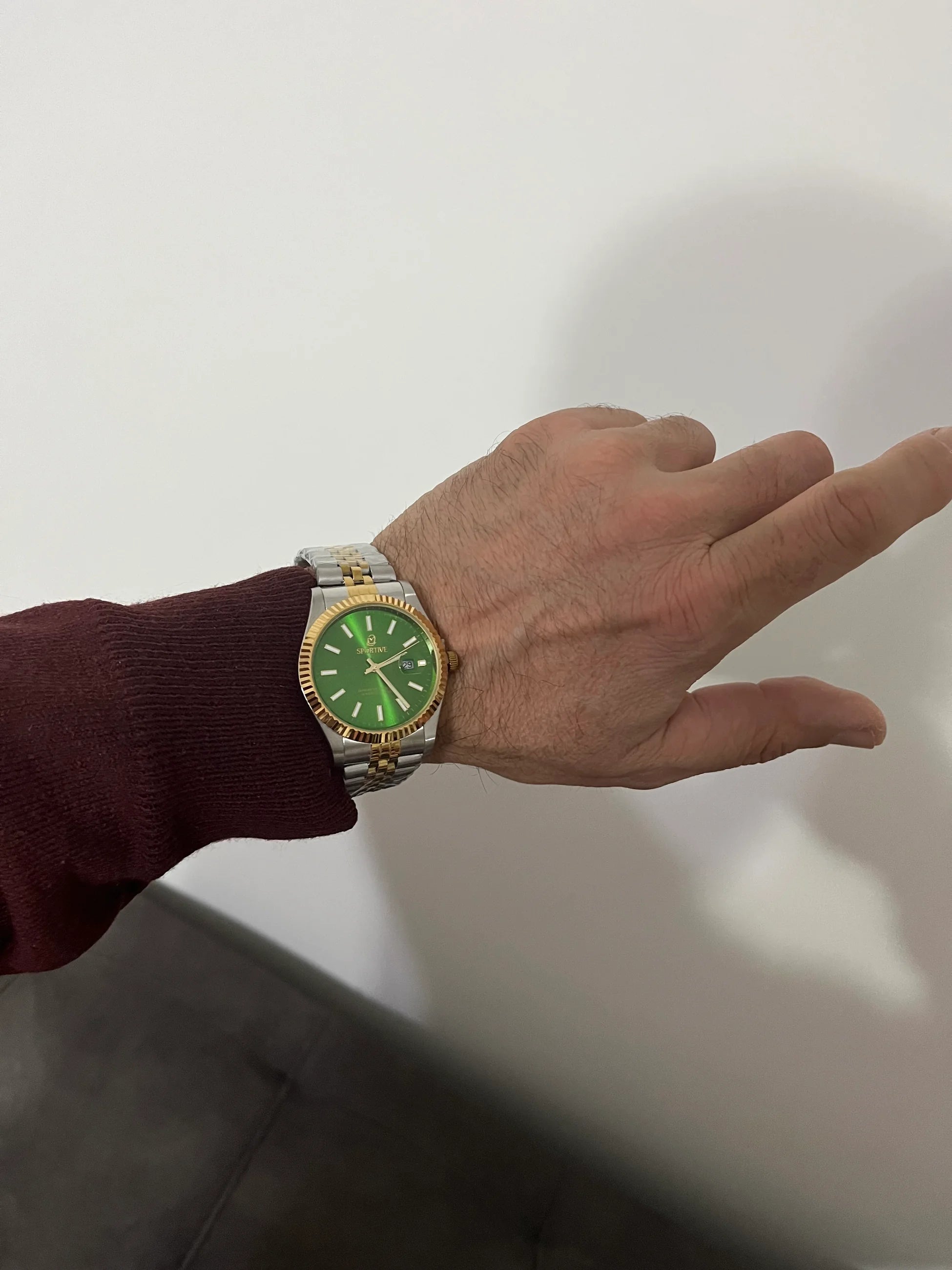 Yeşil Aura Erkek Saat / 40 MM