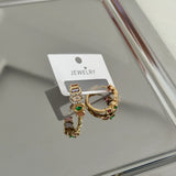 Renktaş Halka Tasarım Kadın Küpe