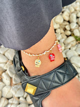 Renkli Balıklar İp Kadın Halhal