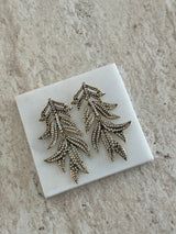 GümüşTaş Yaprak Kadın Küpe