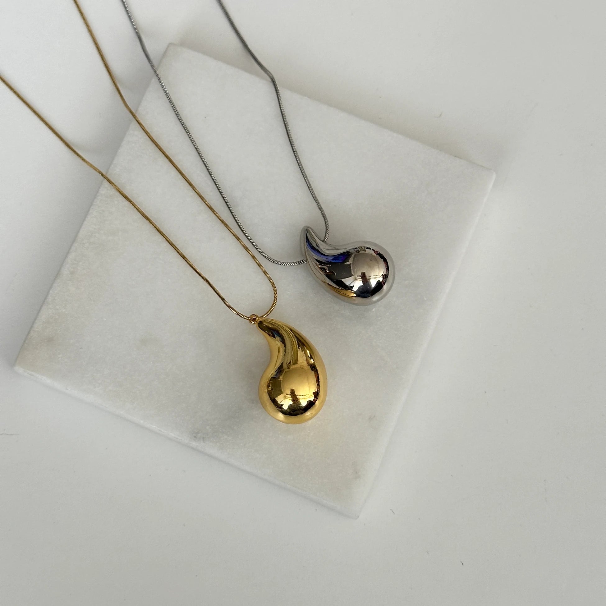 Damla Gold Kadın Çelik Kolye