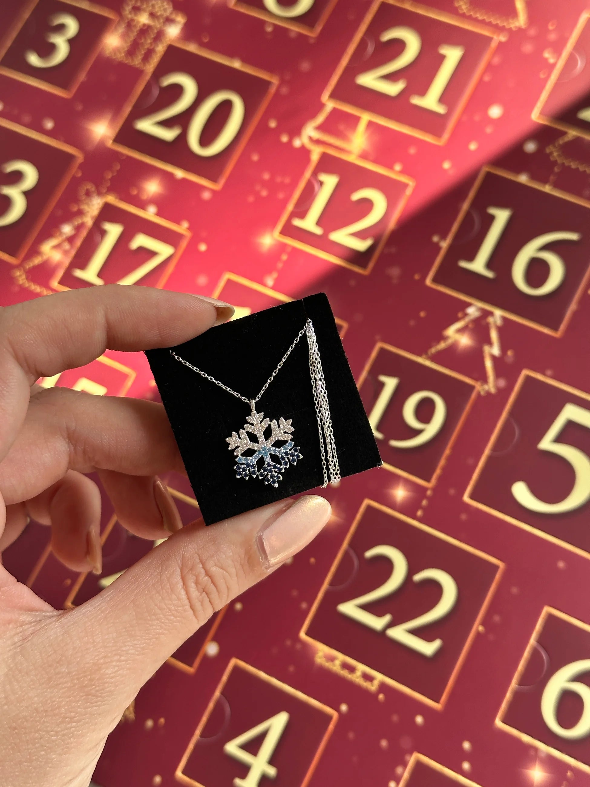 Mavi Kar Tanesi 925 Ayar Gümüş Kolye