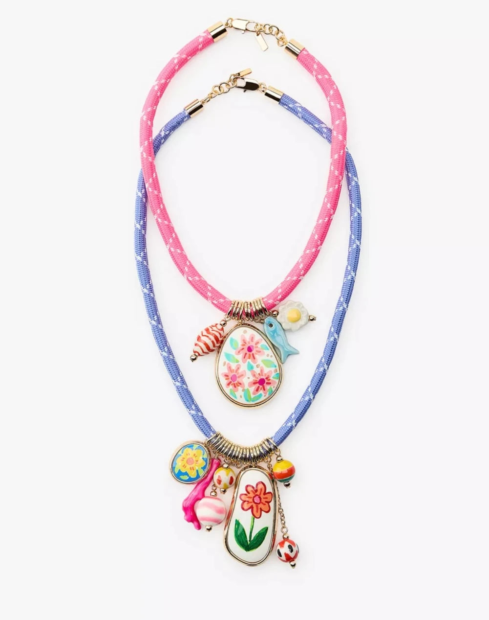 Seramik Charm İkili Kadın Kolye