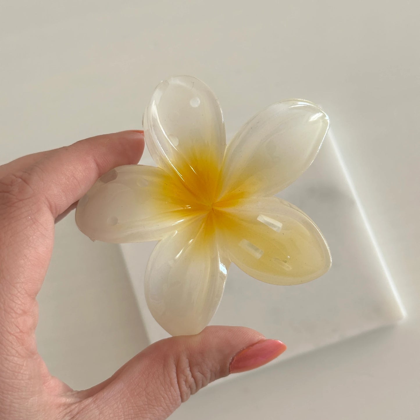 Aloha Kadın Toka (Sarı/Beyaz)