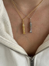 Hareketli Balık Kolye (925 ayar gümüş)