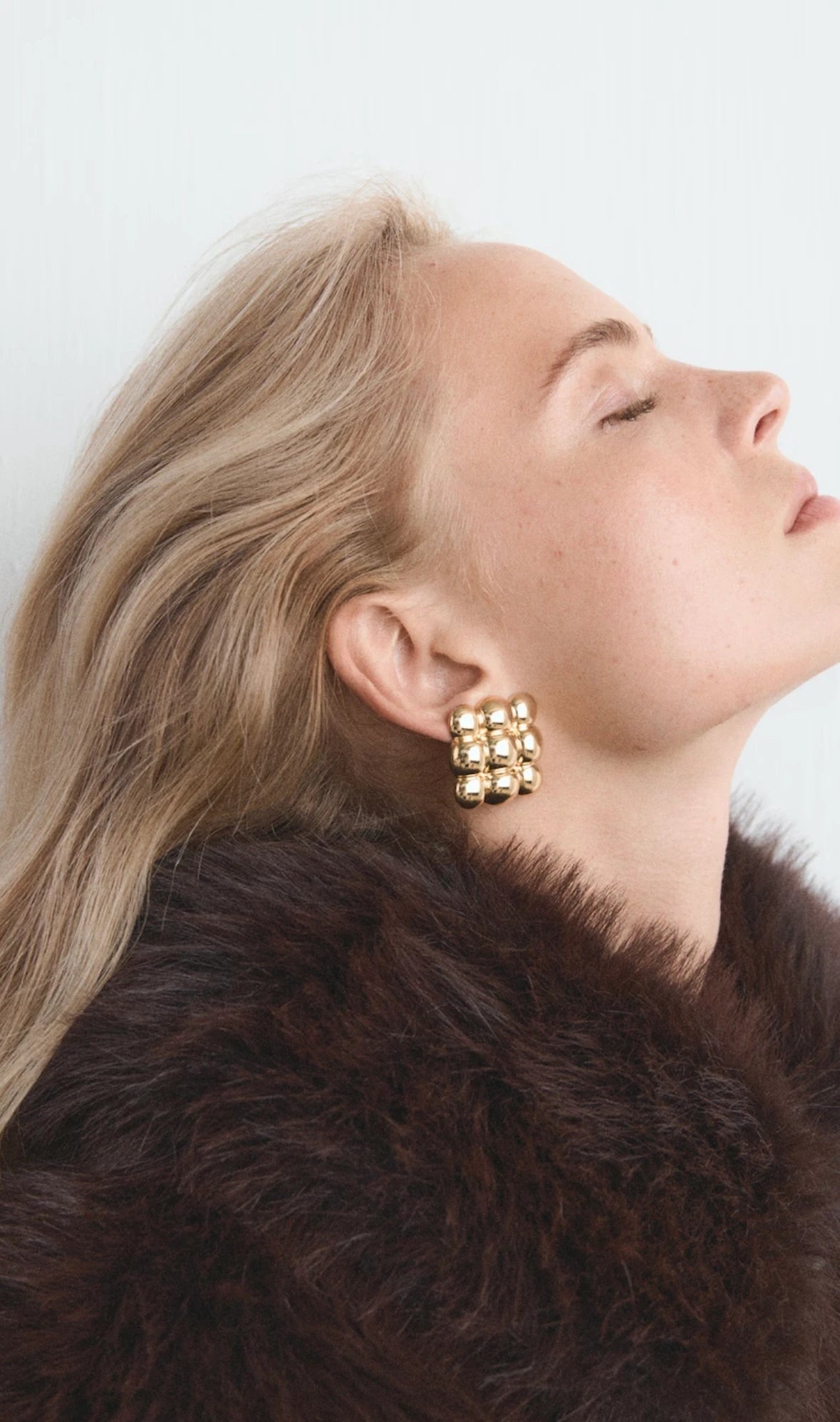 Bubble Kare Kadın Küpe