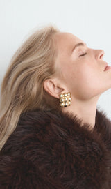 Bubble Kare Kadın Küpe