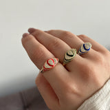 Renkli Medusa Göz Kadın Yüzük