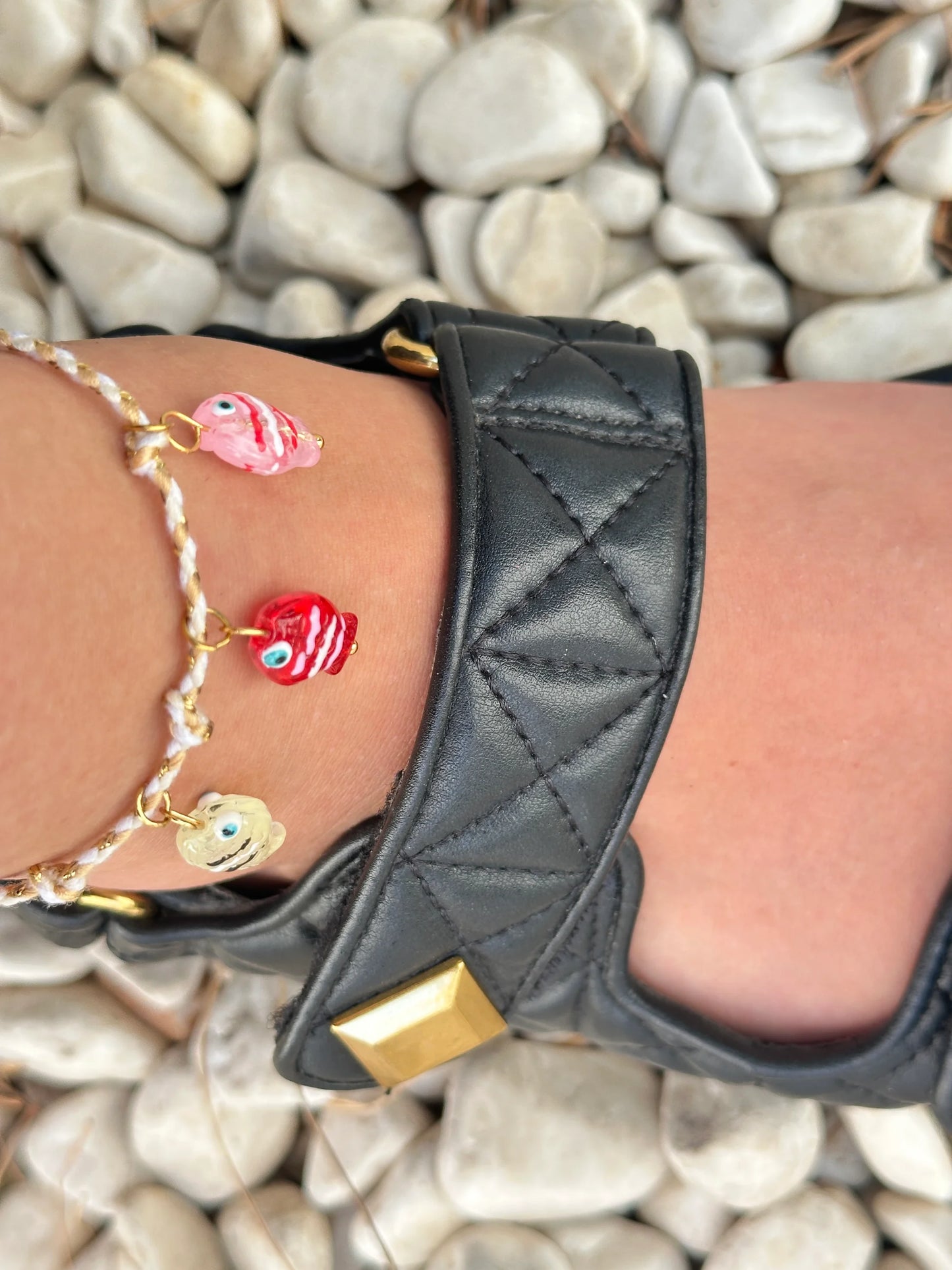 Renkli Balıklar İp Kadın Halhal