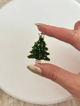 Taşlı Yılbaşı Ağacı Broş