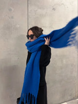 Saks Mavi Pinterest Kadın Şal Atkı