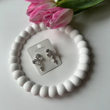 Baget Taş Kutup Yıldızlı Kelebek Küpe