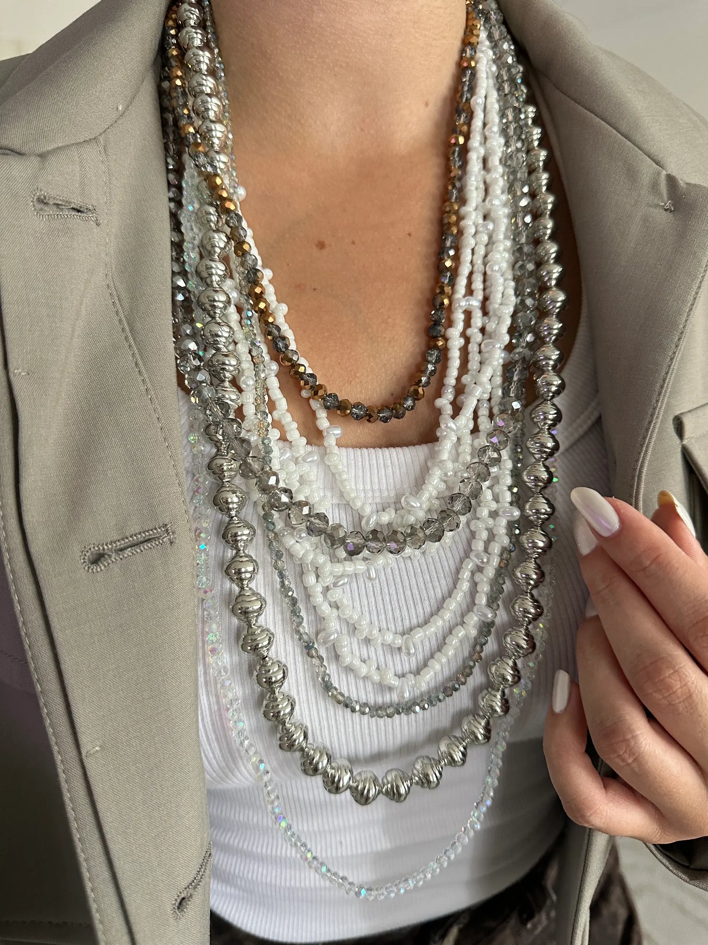 Çoklu Boncuk Kadın Kolye