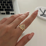 Üçgen Antik Yüzük