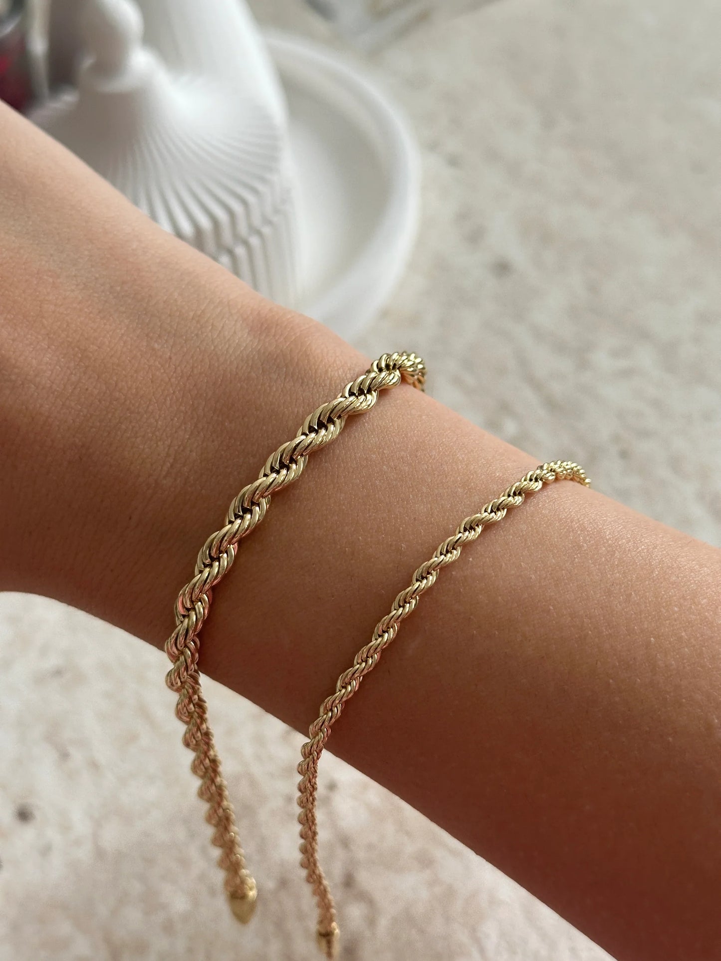 14K Burgu Zincir Kadın Bileklik