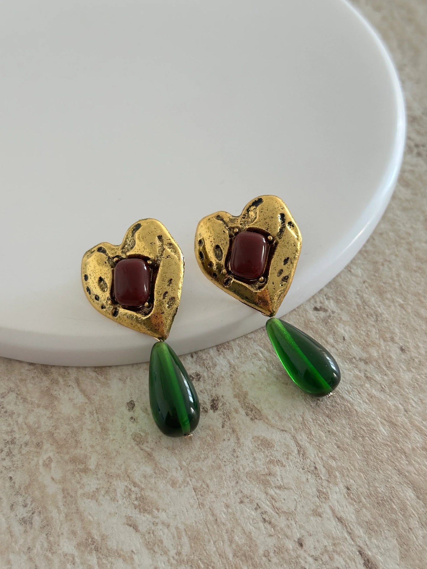 Bakır Kalp Kadın Küpe