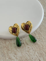 Bakır Kalp Kadın Küpe