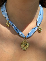 Kalp Charm Fular Kolye